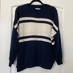 Dark navy blue, long sleeve sweater, size XS (runs big)